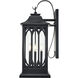 Mallorey 3 Light 28.1 inch Powder Coated Black Outdoor Wall Sconce